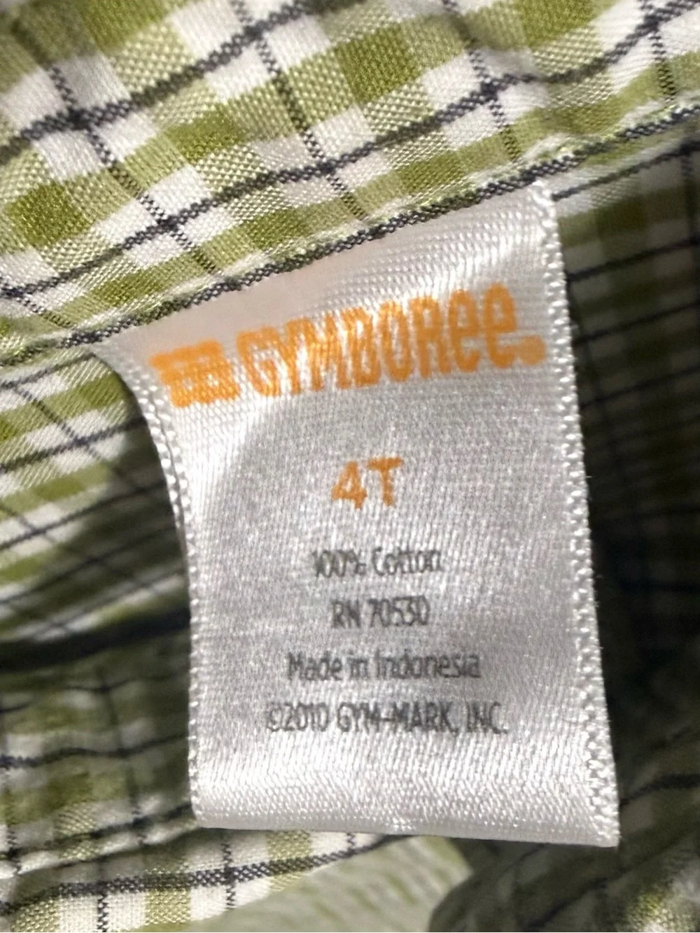 Gymboree lightweight plaid